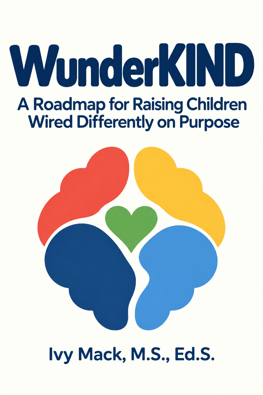 The WunderKIND framework graphic: a brain and heart in sage and deep green